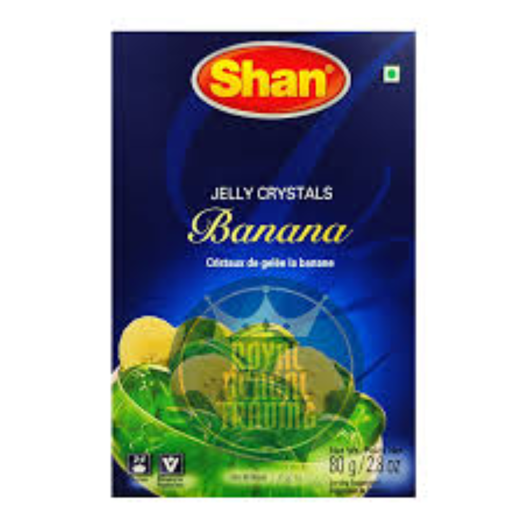 SHAN HALAL CRYSTAL JELLY BANANA 80G